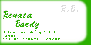 renata bardy business card